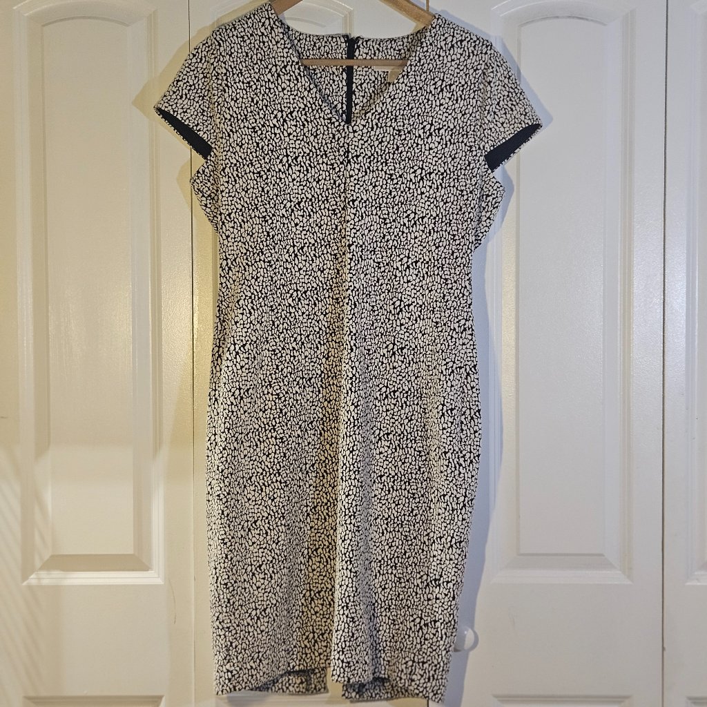 Michael Kors Women's Dress Xl Black Sheath Career Office Professional Classy Euc